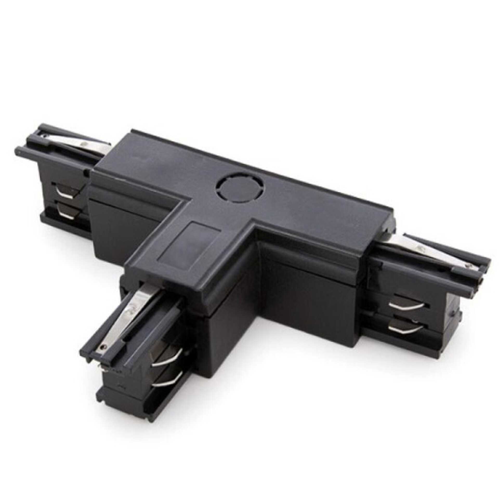 Conector tipo T para carril trifasico  Negro - 1