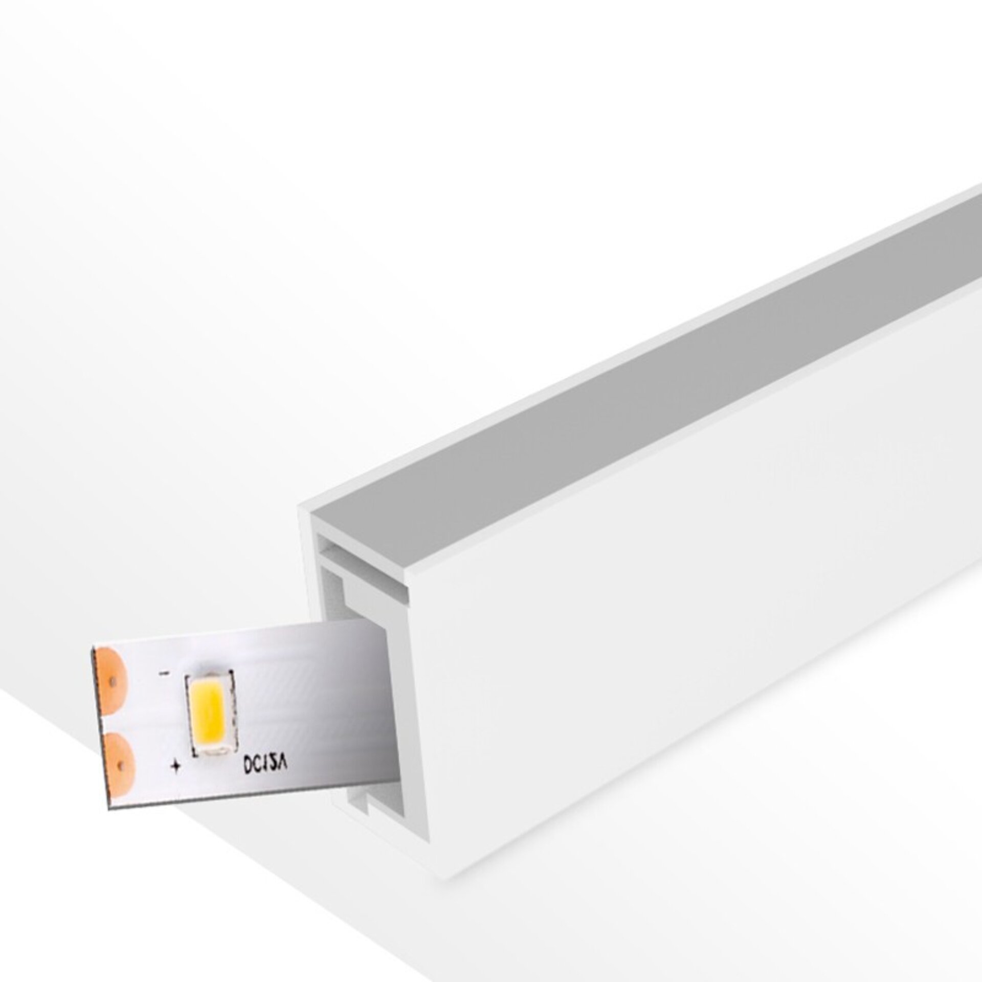 Funda De Silicona Rectanle 15X8 Para Tiras Led - 20 metros - 1