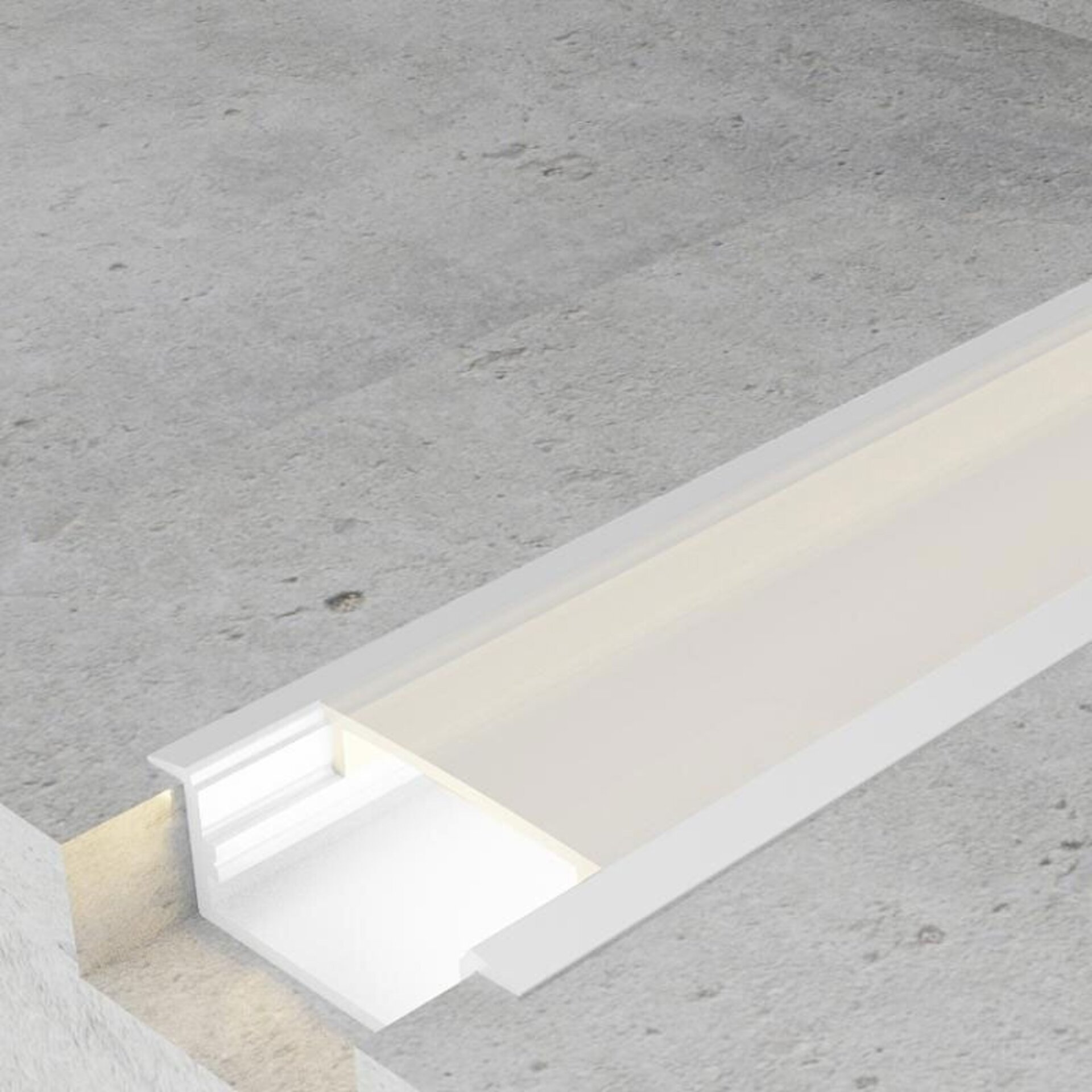 Perfil de aluminio Long Lacado Blanco - 2 metros - 1