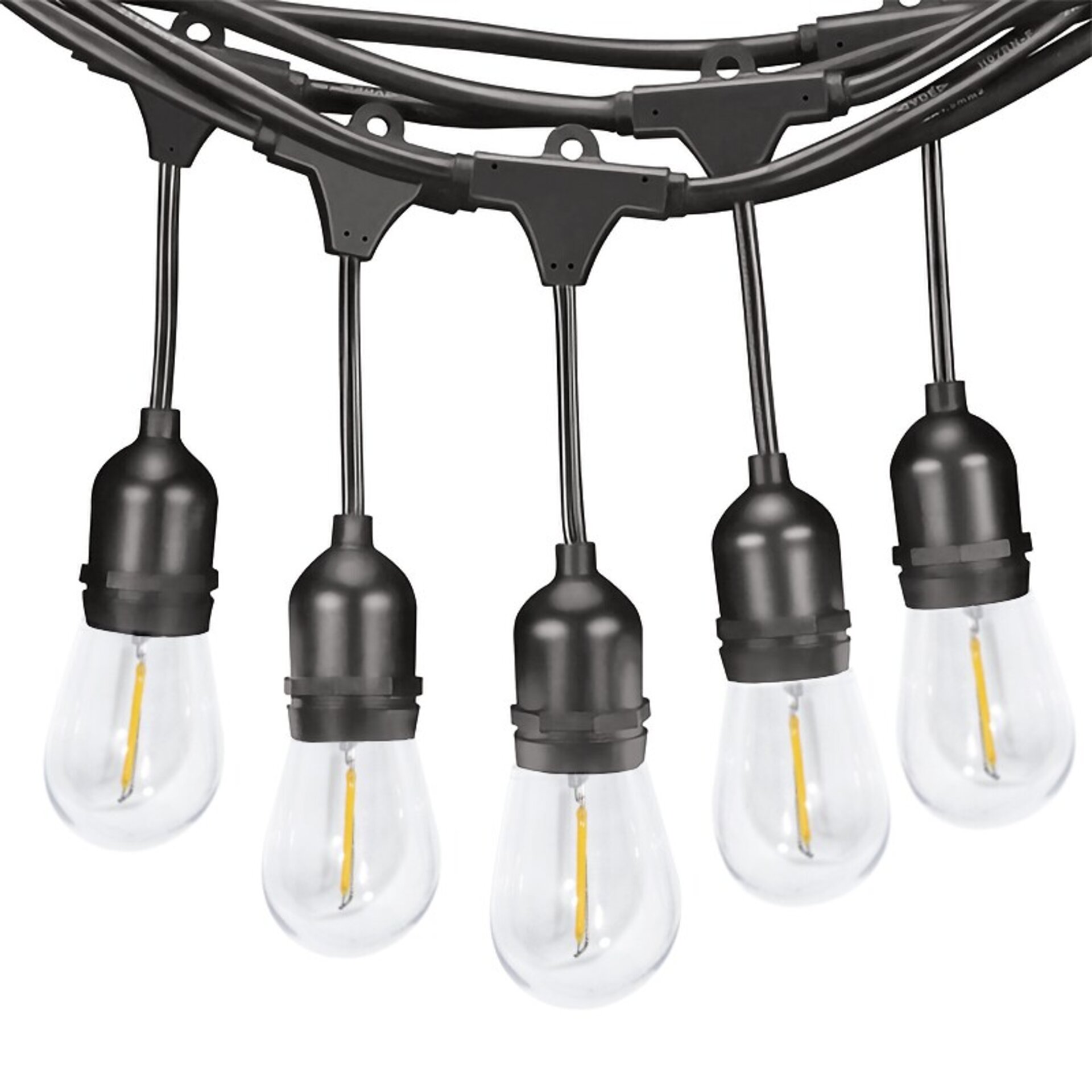Guirnalda Led Solar 3W de 10 bombillas E27 Exterior IP65 - 3000K - 1