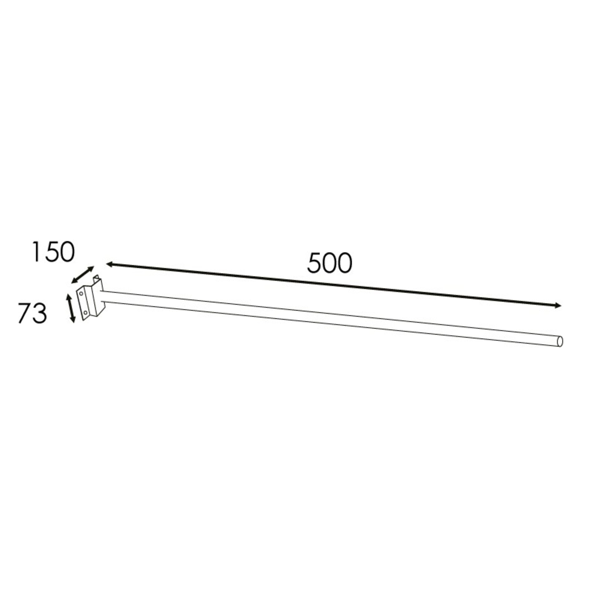 Soporte de pared para Farolas Led - 2