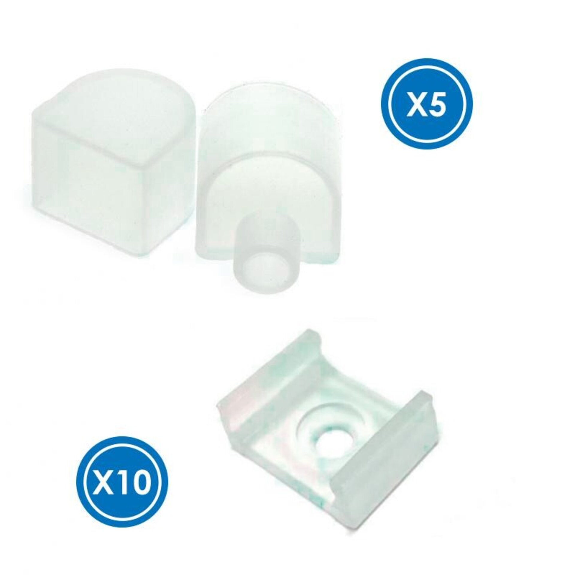 Pack Tapones y grapas para tira Funda Neón LM3982 - 1