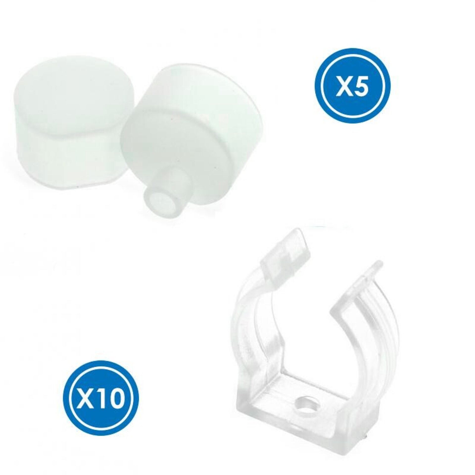 Pack Tapones y grapas para tira Funda Neón LM3981 - 1