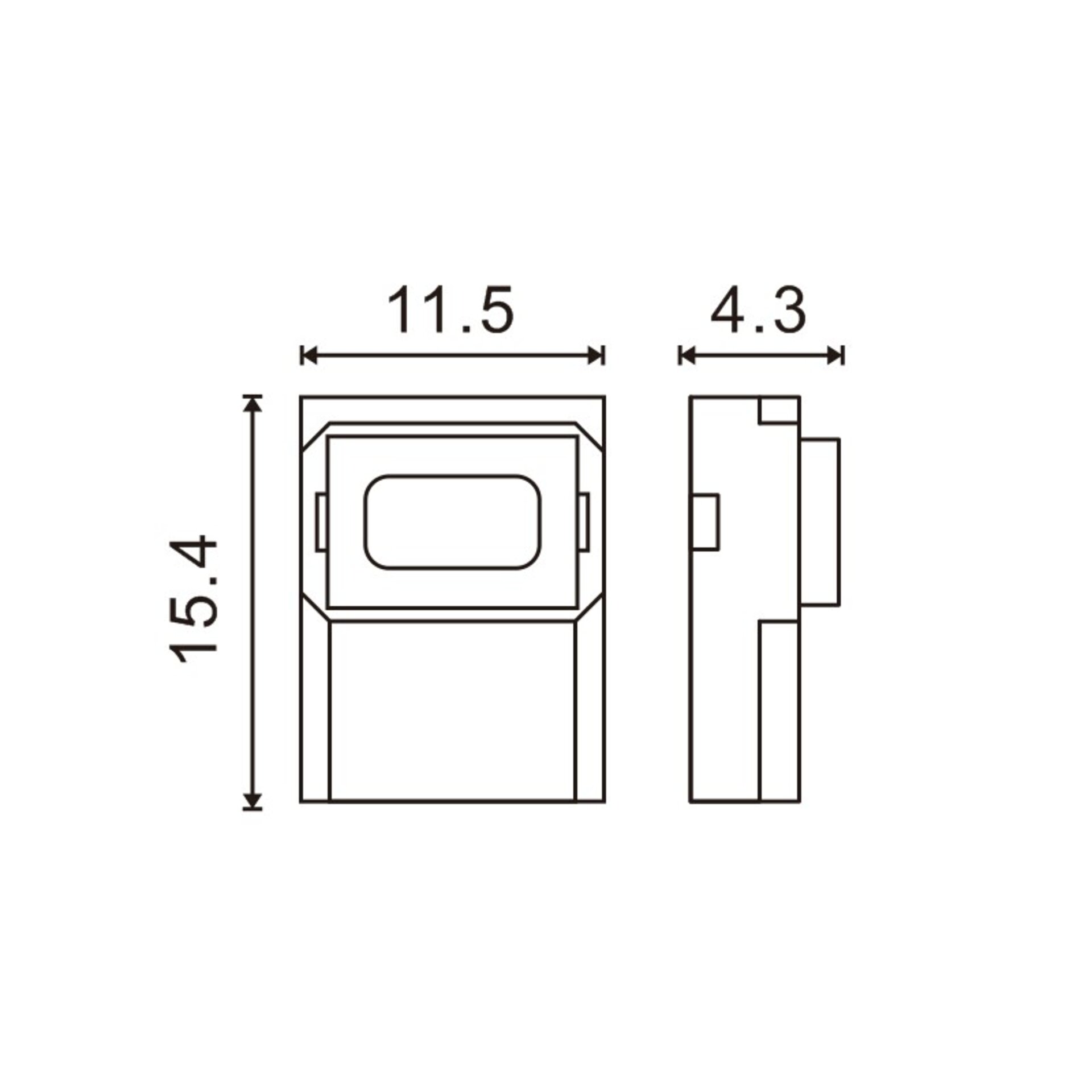 Conector UltraMini para Tira 10MM 12V/24V Monocolor a cable de 2 hilos - 2